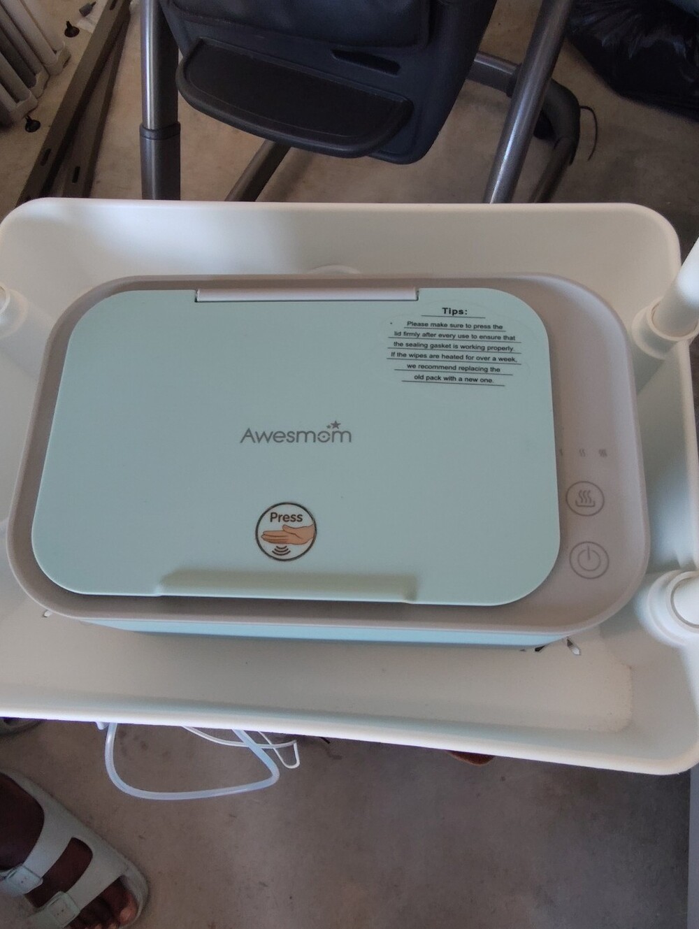 Awesmom Baby Wipe Warmer in Mint